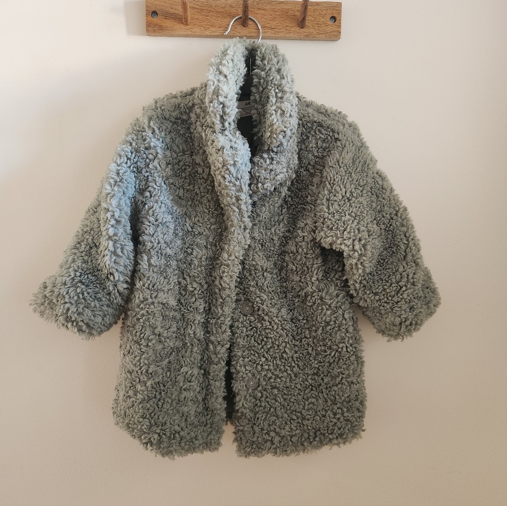 H&M Blue Fuzzy Jacket